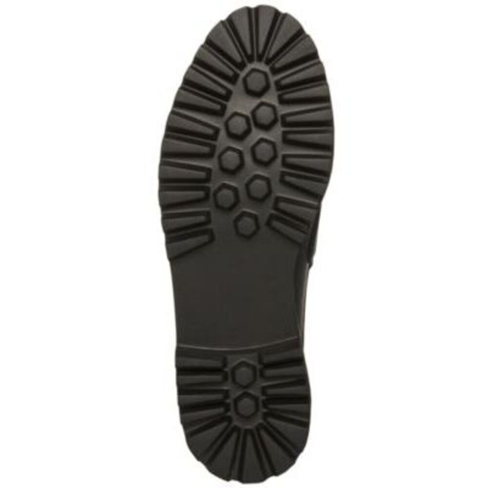 AQUA COLLEGE Womens Black Penny Keeper Fever Round Toe Slip On Leather Mules 8 M - Picture 4 of 5